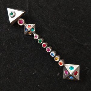 VTG Patricia Locke Silver Plate Arrow Brooch/Pin